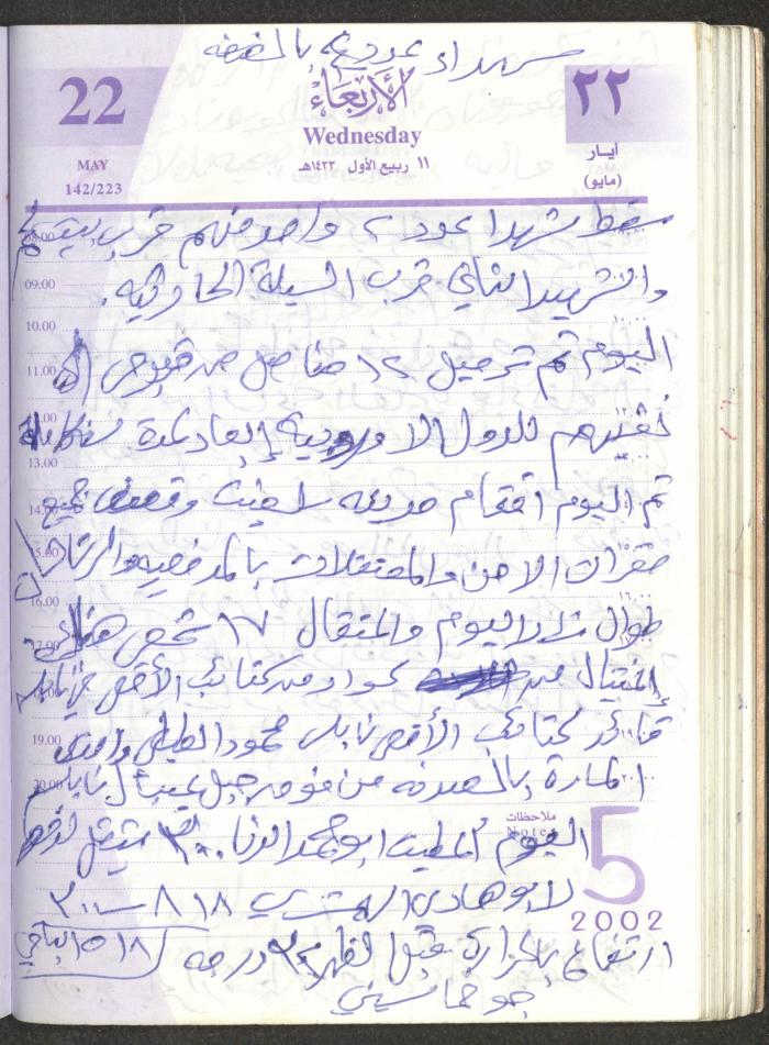 يوميات محمود خريشة، ذنابة- طولكرم، 2002 