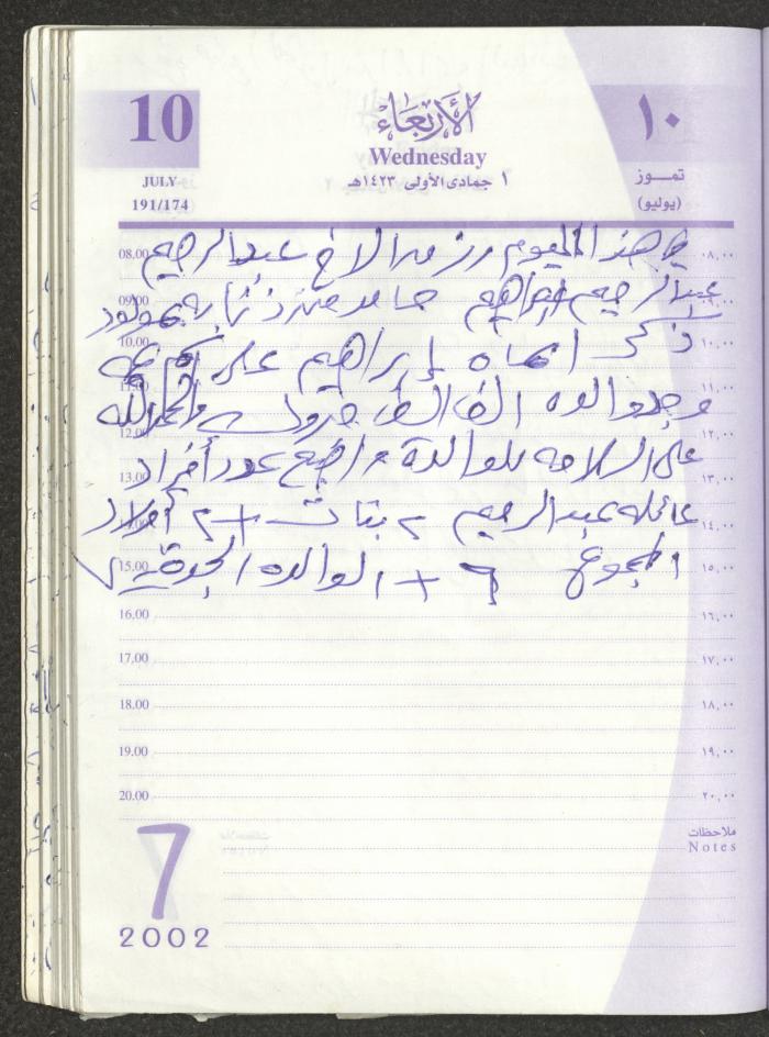 يوميات محمود خريشة، ذنابة- طولكرم، 2002 
