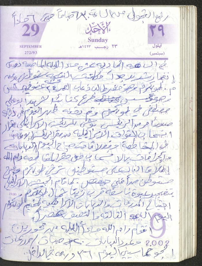 يوميات محمود خريشة، ذنابة- طولكرم، 2002 