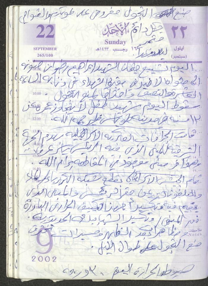 يوميات محمود خريشة، ذنابة- طولكرم، 2002 