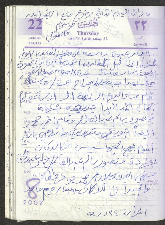 يوميات محمود خريشة، ذنابة- طولكرم، 2002 