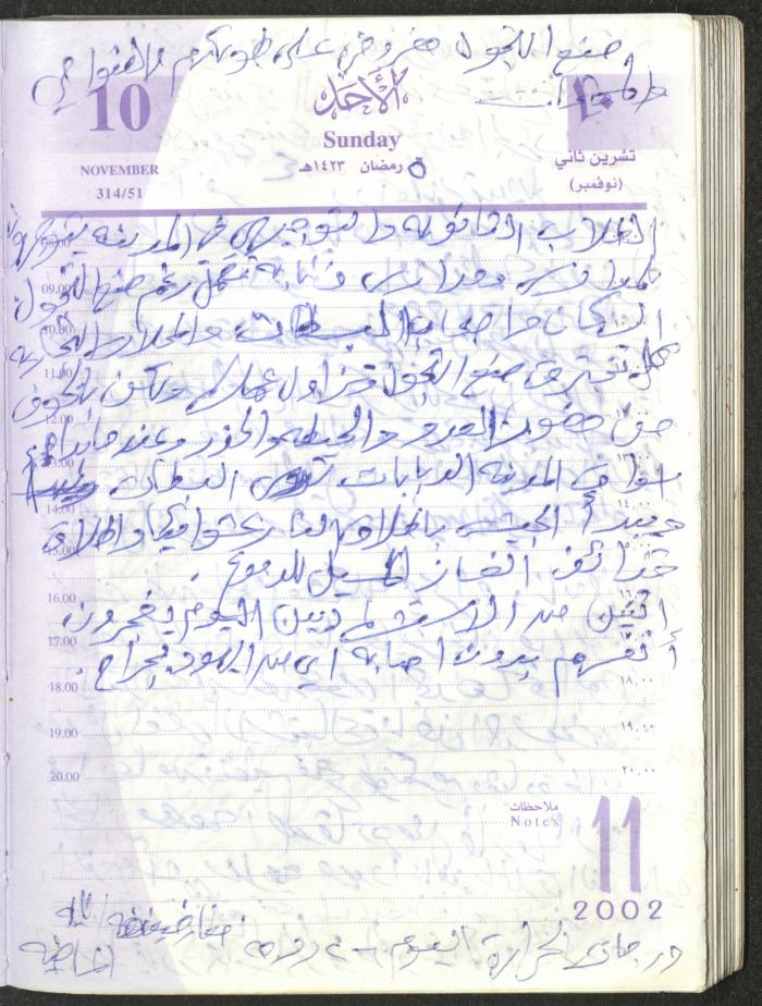 يوميات محمود خريشة، ذنابة- طولكرم، 2002 