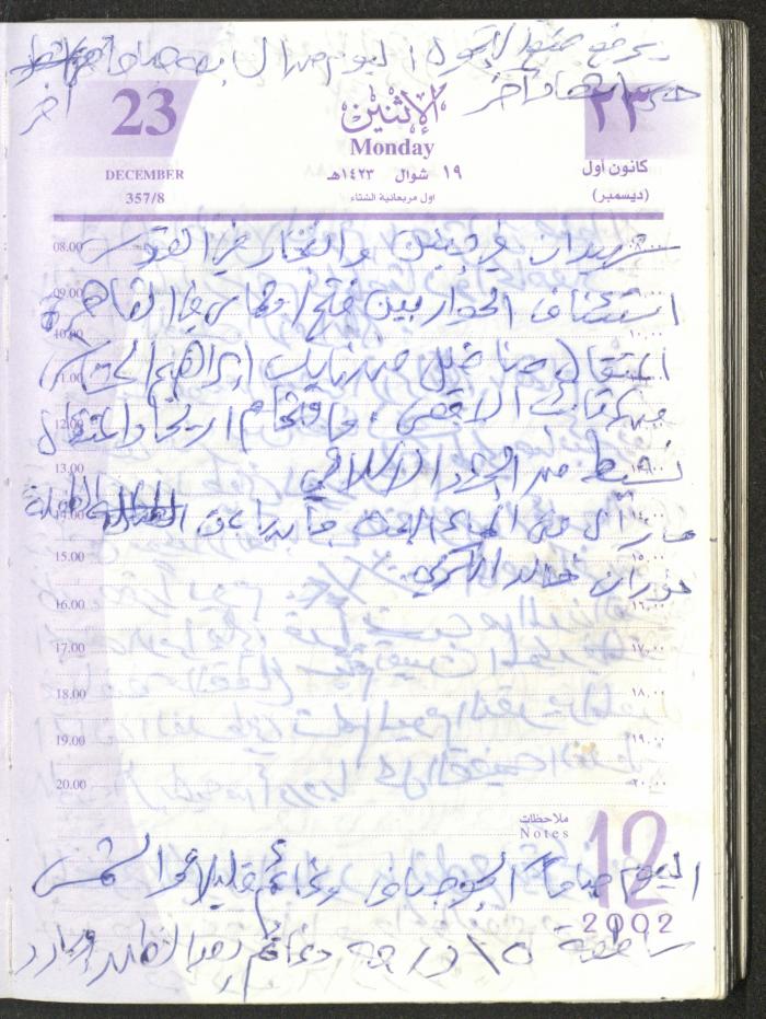 يوميات محمود خريشة، ذنابة- طولكرم، 2002 