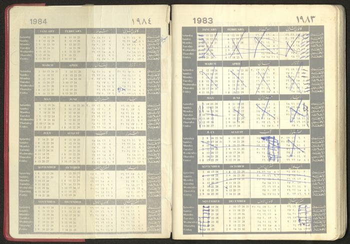 Mahmoud Khreisheh Diaries, Thinnaba- Tulkarm, 1983