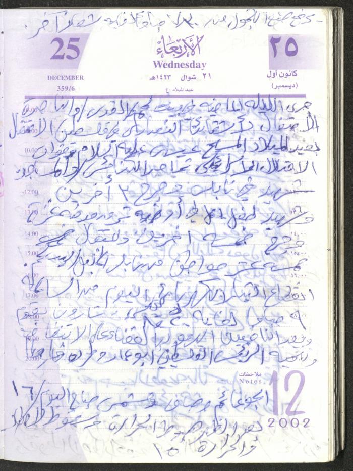 يوميات محمود خريشة، ذنابة- طولكرم، 2002 