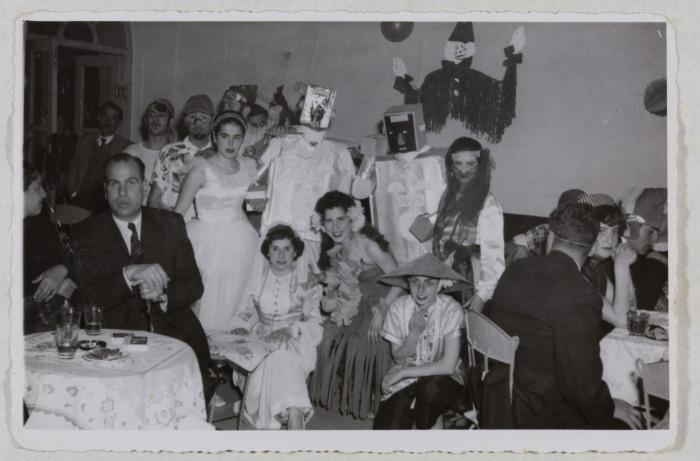 Rima Nasir and Friends at a Costume Party, 1952-1954