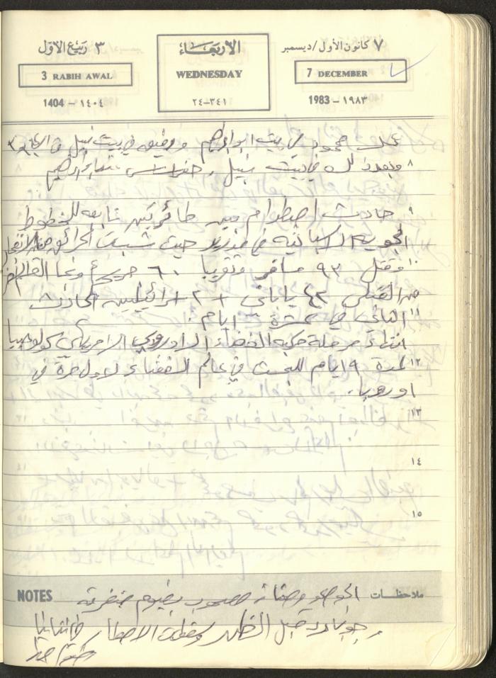 Mahmoud Khreisheh Diaries, Thinnaba- Tulkarm, 1983