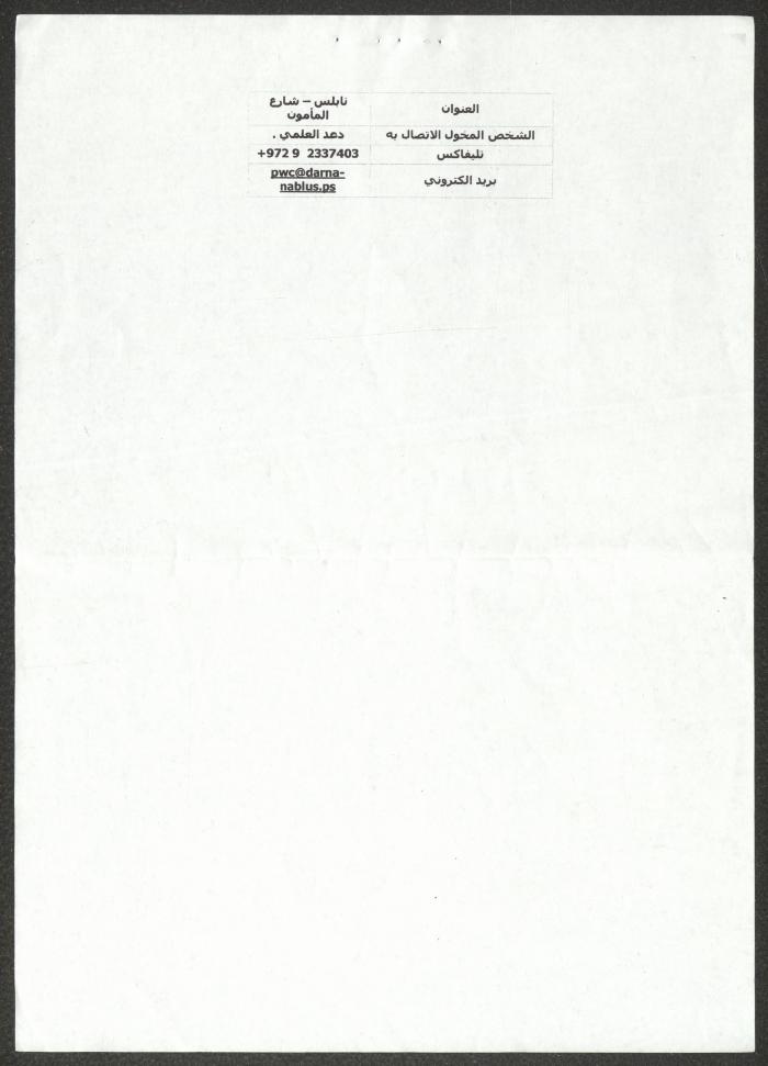 An Overview of the Palestinian Woman Club, Nablus, 1997