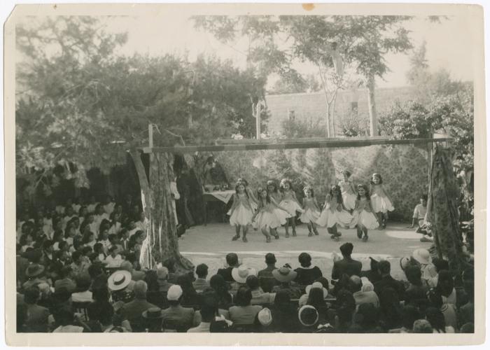 A Show by the Birzeit College Girls during a Graduation Ceremony, 1941