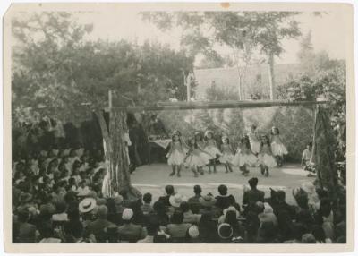 A Show by the Birzeit College Girls during a Graduation Ceremony, 1941