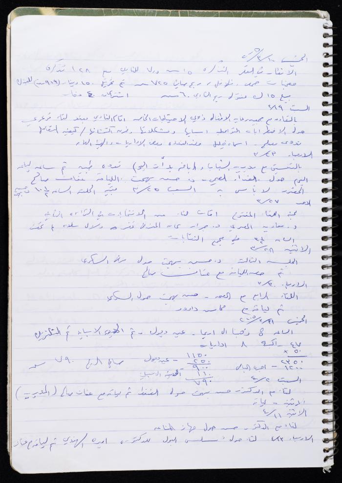 Activities of the Palestinian Women's Club, Nablus, 2000-2004