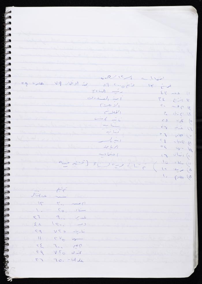 Activities of the Palestinian Women's Club, Nablus, 2000-2004