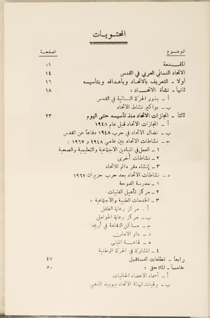 اليوبيل الذهبي للاتحاد النسائي العربي بالقدس، نيسان 1983.