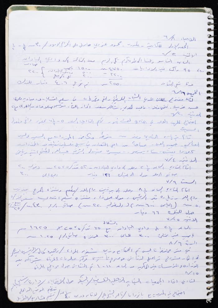 Activities of the Palestinian Women's Club, Nablus, 2000-2004