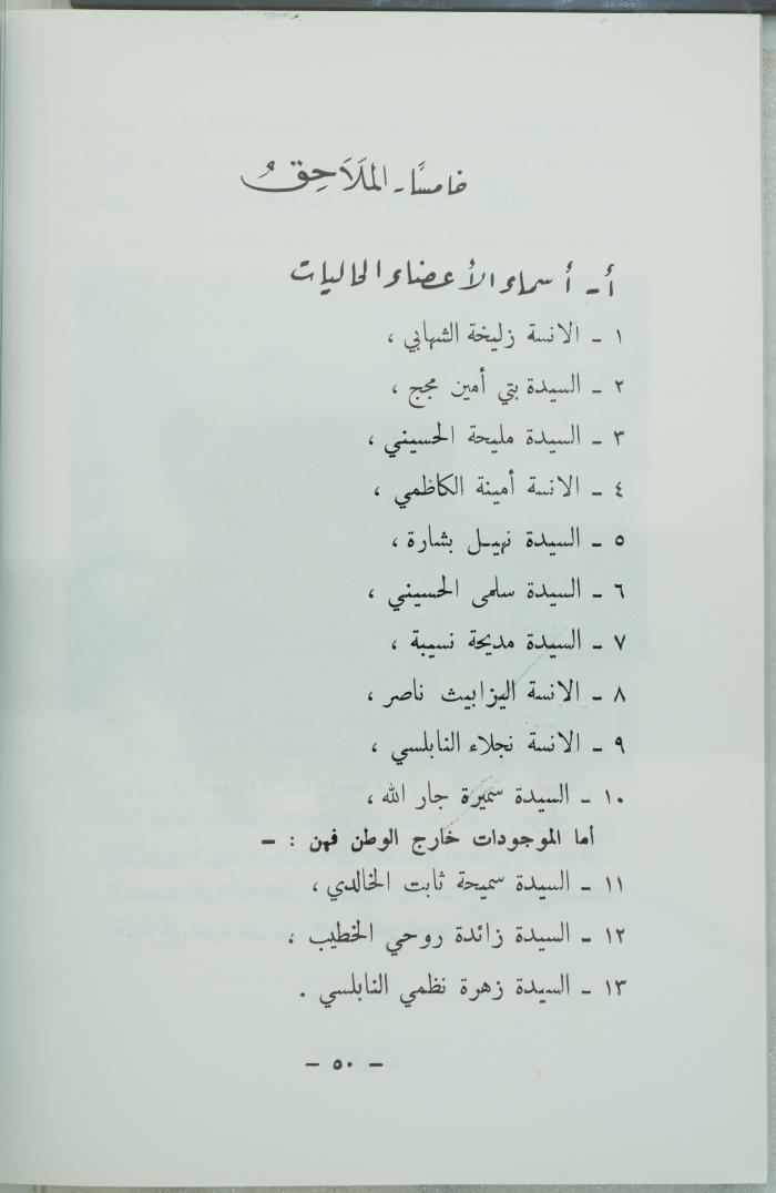 اليوبيل الذهبي للاتحاد النسائي العربي بالقدس، نيسان 1983.