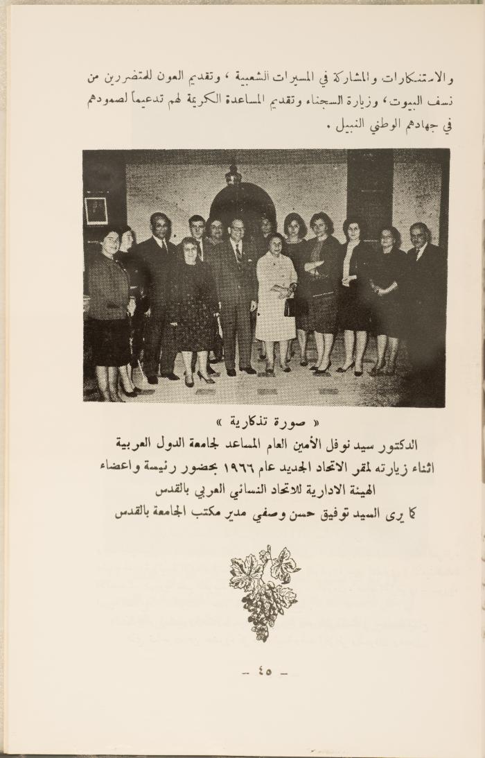 اليوبيل الذهبي للاتحاد النسائي العربي بالقدس، نيسان 1983.