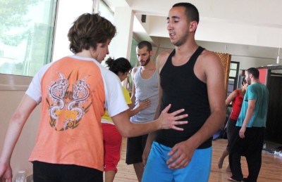 صورة من مدرسة صيفيَّة نظمتها مدرسة سيرك فلسطين في بيرزيت، 2012