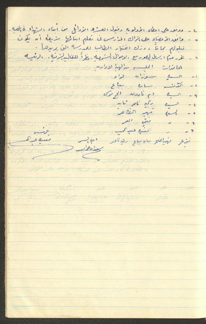 A Record of the Arab Society for Orphans Decisions, Tulkarm, 1961-1965