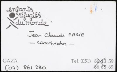 A Document by the Refugee Children in the World Organization, Gaza, 1993