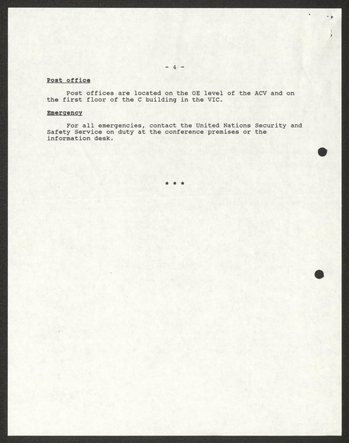 برنامج ندوة الأمم المتحدة السابعة واجتماعها العاشر للمنظمات غير الحكومية الأوروبية، فيينا، 1993