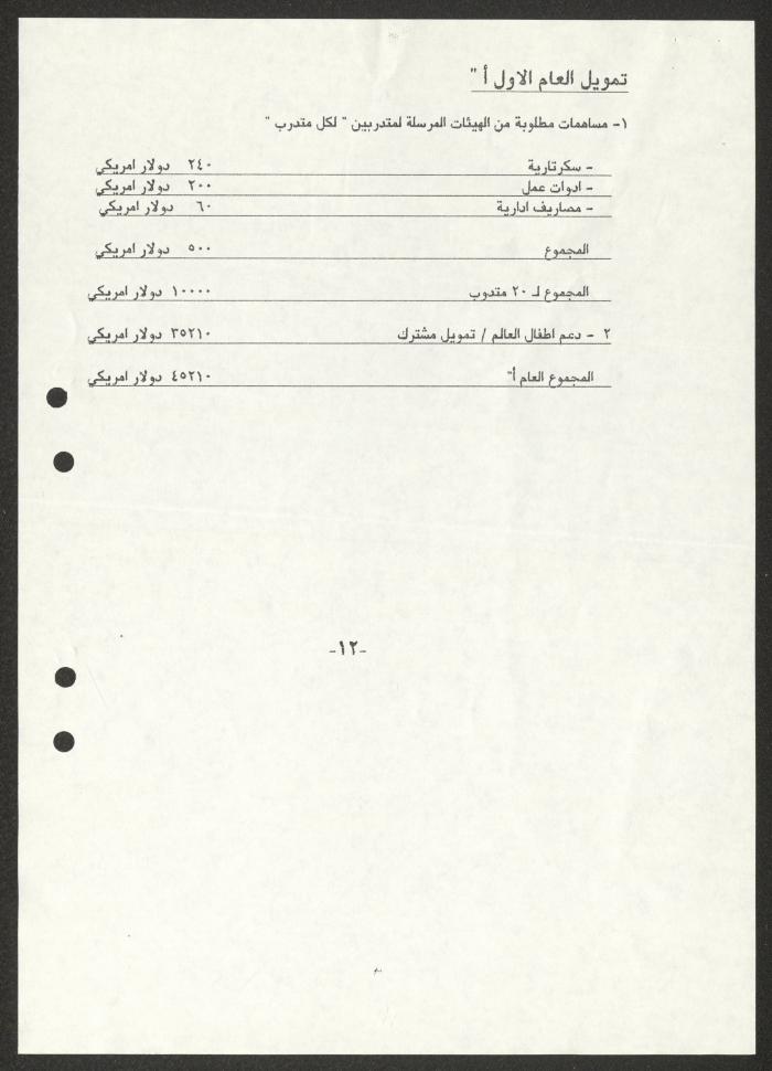 كتاب ورشات تدريبية، طولكرم، 1993