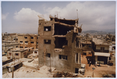 A Destroyed Building, Burj al-Barajneh Camp, 1985- 1987