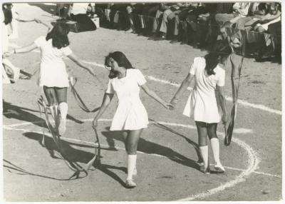 Rhythmic Movements Performance during a Sports Festival, Birzeit University, 1973