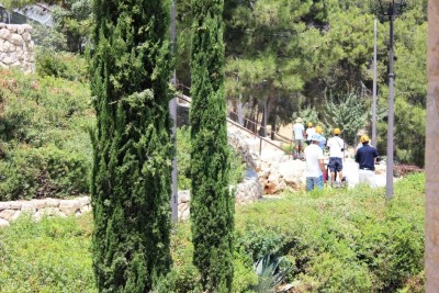 صورة من مدرسة صيفيَّة نظمتها مدرسة سيرك فلسطين في بيرزيت، 2012