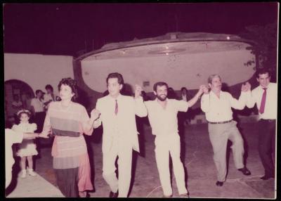 Shakib Jahshan Celebrating with Others, Nazareth, the Early 1980s