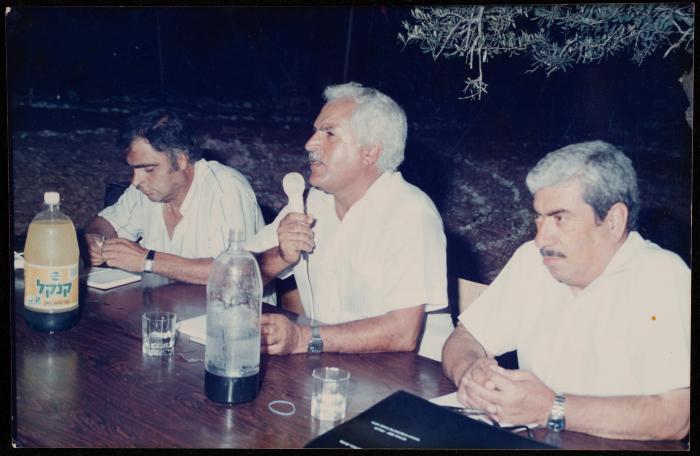 Shakib Jahshan with Mohammad Ali Taha, the Early 1990s