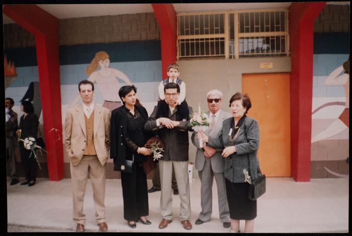 Shakib Jahshan with his Family, Nazareth, 27 March 1999