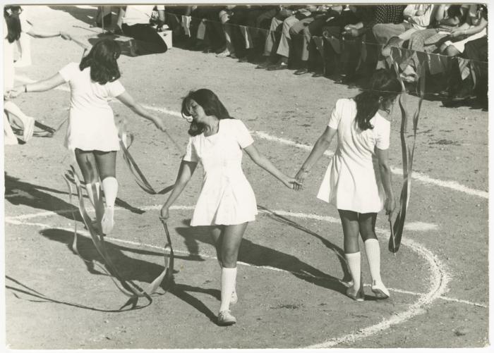 Rhythmic Movements Performance during a Sports Festival, Birzeit University, 1973