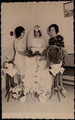 Georgette Jahshan with Members of her Family, Nazareth, 1964