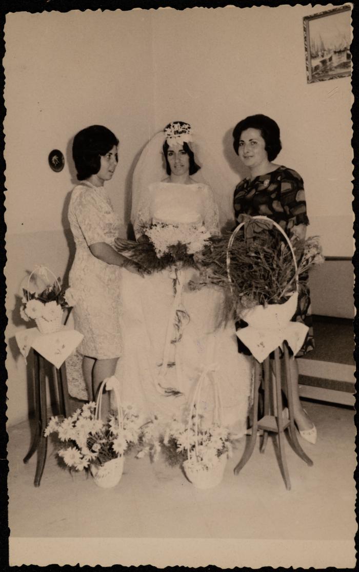 Georgette Jahshan with Members of her Family, Nazareth, 1964