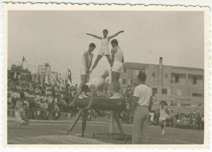 A Gymnastics Show on the Pommel Horse, Birzeit College, 1966