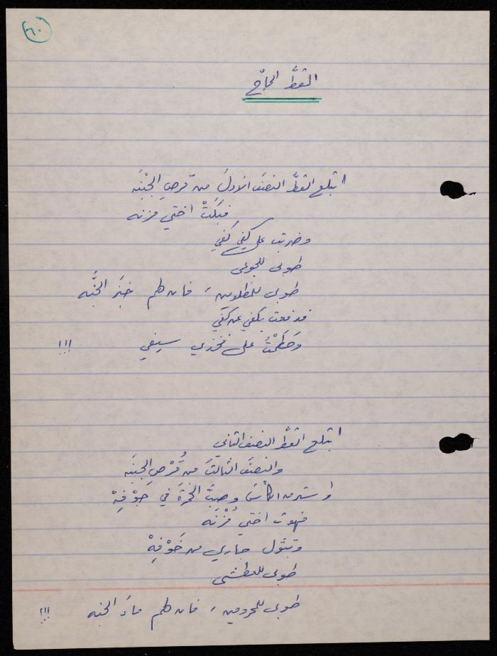 A Poetry Collection by Shakib Jahshan, Nazareth, 1977- 1978