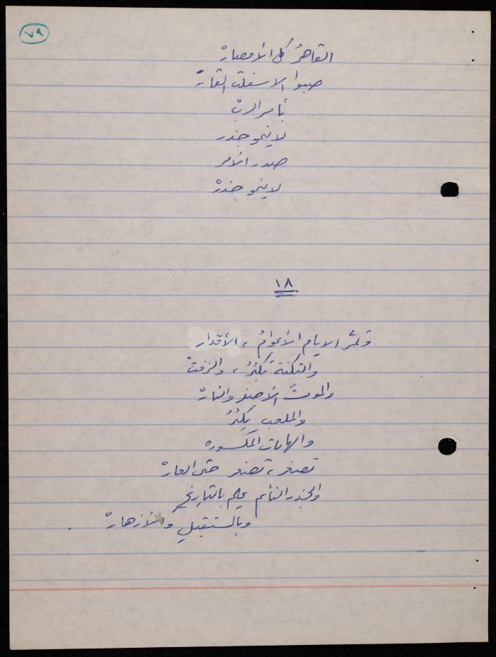 A Poetry Collection by Shakib Jahshan, Nazareth, 1977- 1978