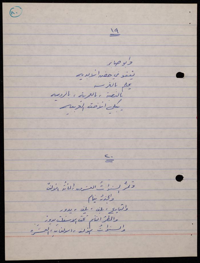 A Poetry Collection by Shakib Jahshan, Nazareth, 1977- 1978
