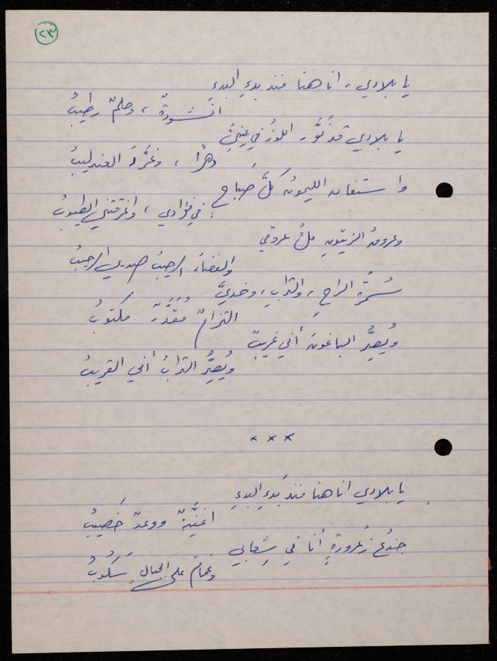 A Poetry Collection by Shakib Jahshan, Nazareth, 1979