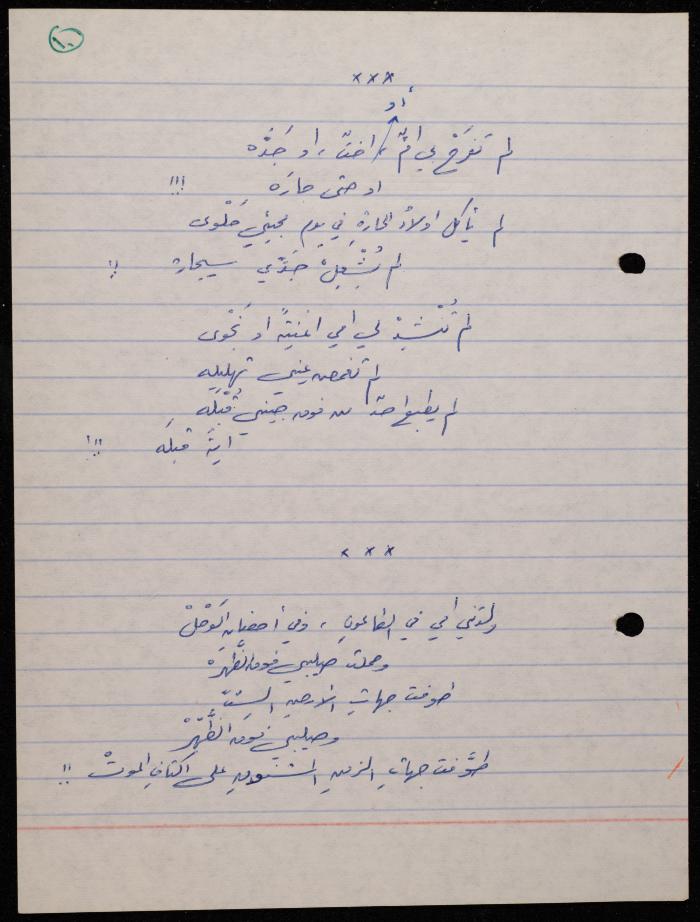 A Poetry Collection by Shakib Jahshan, Nazareth, 1979