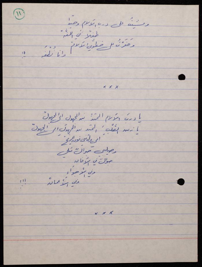 A Poetry Collection by Shakib Jahshan, Nazareth, 1979