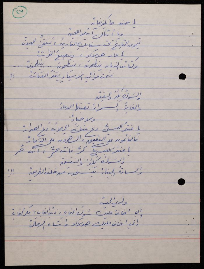 A Poetry Collection by Shakib Jahshan, Nazareth, 1979
