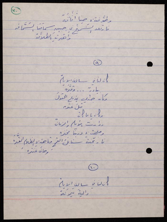 A Poetry Collection by Shakib Jahshan, Nazareth, 1979