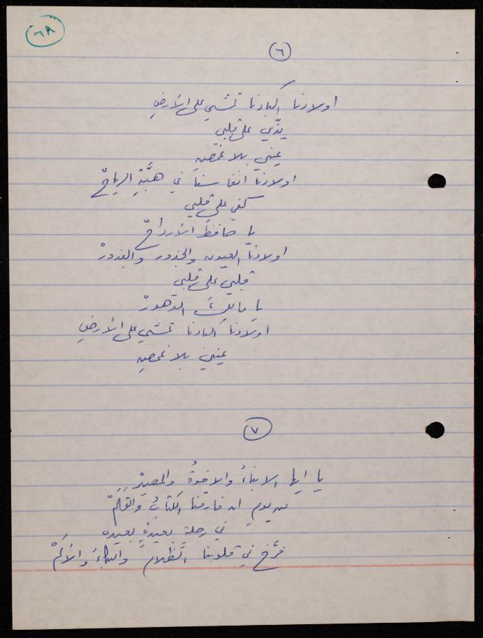 A Poetry Collection by Shakib Jahshan, Nazareth, 1979