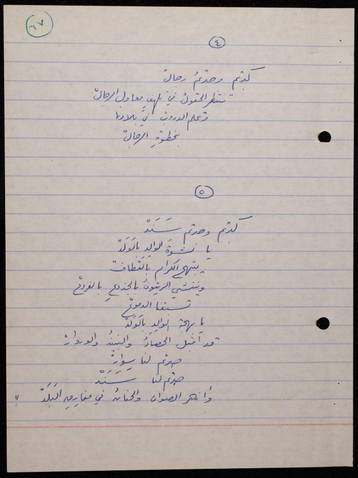 A Poetry Collection by Shakib Jahshan, Nazareth, 1979