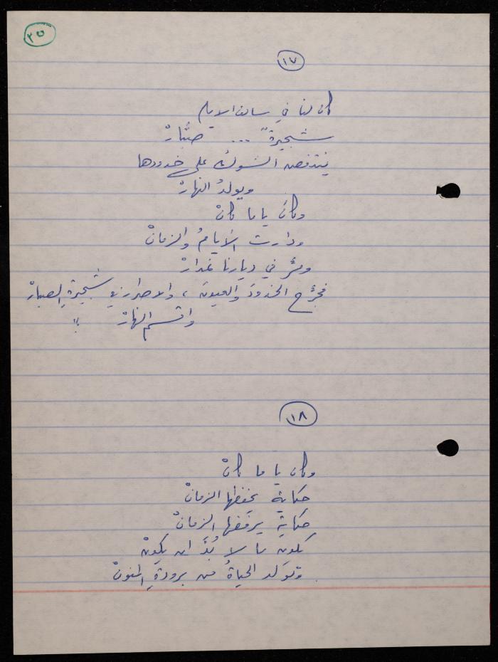 A Poetry Collection by Shakib Jahshan, Nazareth, 1979