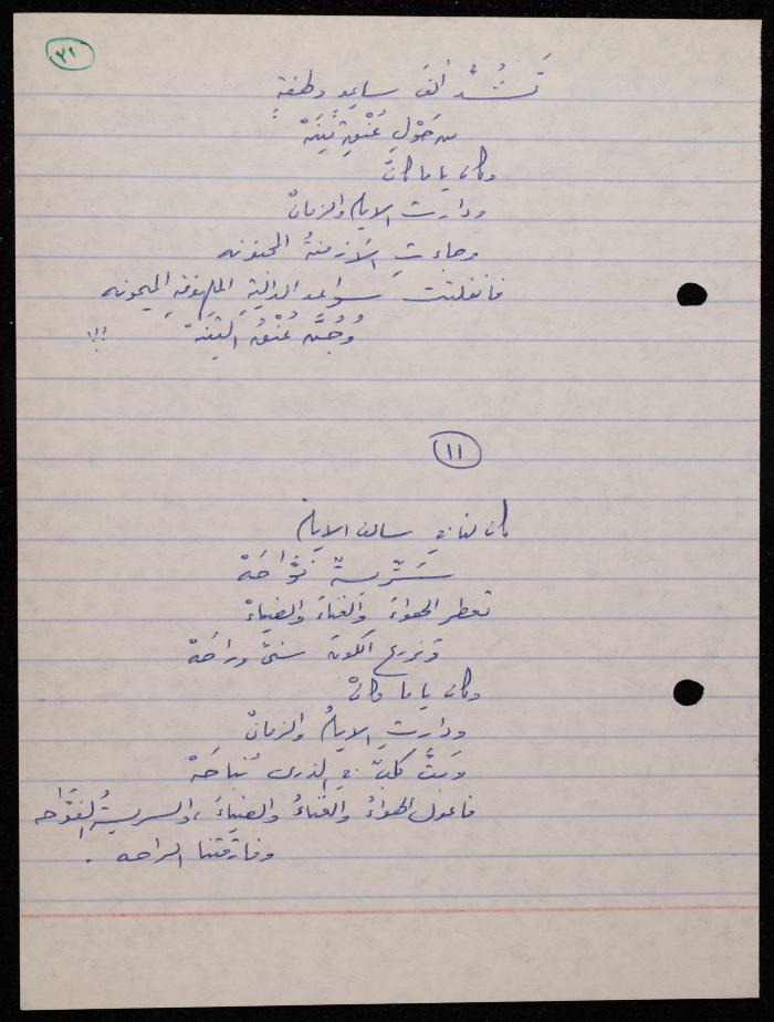 A Poetry Collection by Shakib Jahshan, Nazareth, 1979