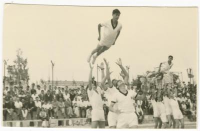 عرض رياضي لطلبة كلية بيرزيت، 1966