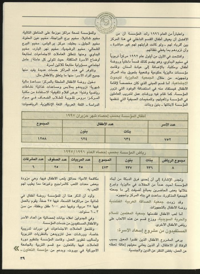 مجلة الجنى، 5 تموز 1997