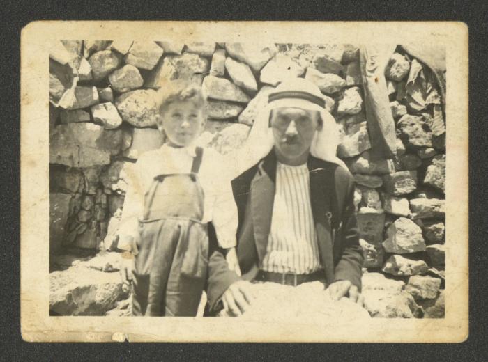 Adel Tartir with his Mother, Ramallah, the Late 1950s 